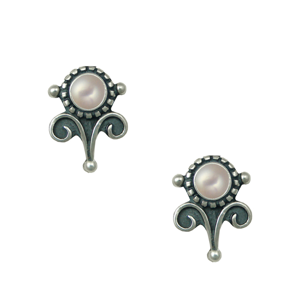 Sterling Silver Petite Cultured Freshwater Pearl Post Stud Earrings